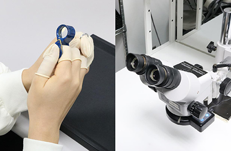 ルーペ検品・マイクロスコープ検品